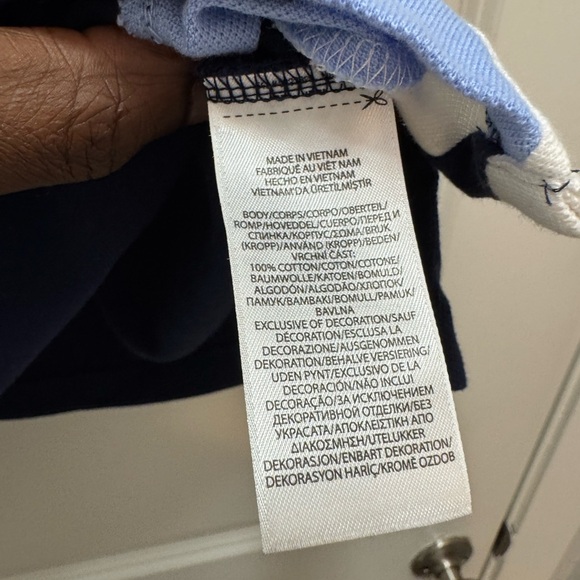 Polo Ralph Lauren Navy Rugby Shirt Crest Big Pony Custom Slim Fit - Picture 7 of 9